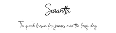Sarantta by Rzky Cnra Studio — Script Handwritten Font — thumbnail 1