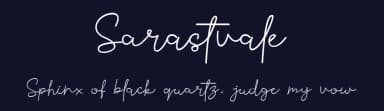 Sarastvale by Creacy-Std — Script Handwritten Font — thumbnail 2