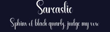 Sarcastic by Andi Moz — Script Handwritten Font — thumbnail 2