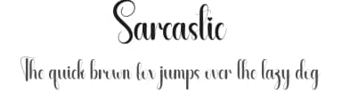 Sarcastic by Andi Moz — Script Handwritten Font — thumbnail 1