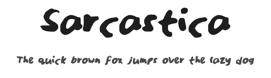 Sarcastica by Lttg — Script Handwritten Font
