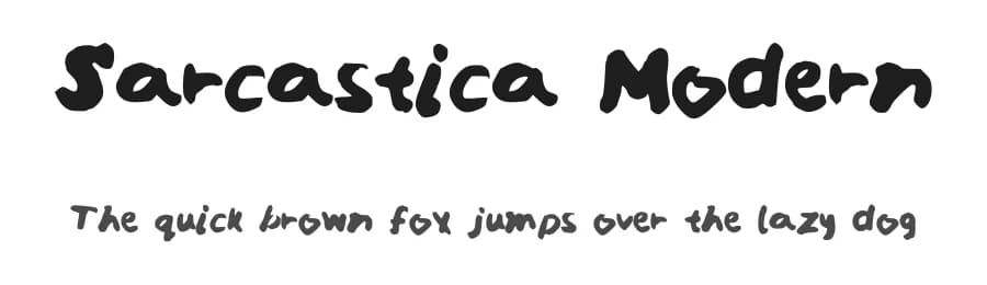 Sarcastica Modern by Lttg — Script Handwritten Font