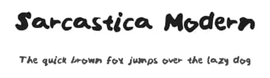 Sarcastica Modern by Lttg — Script Handwritten Font — thumbnail 1
