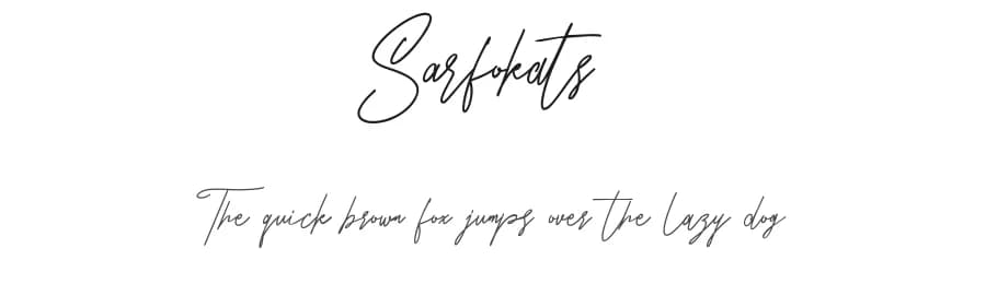 Sarfokats by Maulana Creative — Script Handwritten Font