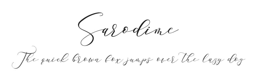 Sarodime by Kotak Kuning Studio — Script Handwritten Font