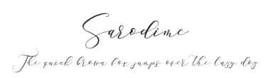 Sarodime by Kotak Kuning Studio — Script Handwritten Font — thumbnail 1