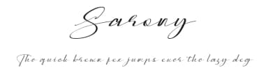 Sarony by MixJpg — Script Handwritten Font — thumbnail 1