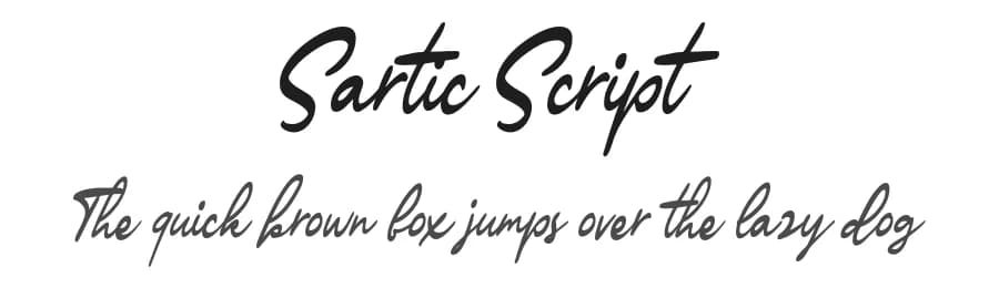 Sartic Script by Colative Studio — Script Handwritten Font