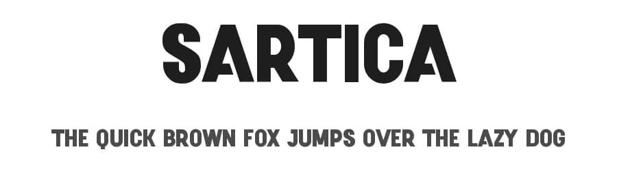 Sartica by Graphicxell — Sans Serif Font