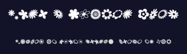 Saru's Flower Ding by sRB-Powers — Dingbats Font — thumbnail 2
