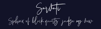 Sarvati by Maulana Creative — Script Handwritten Font — thumbnail 2
