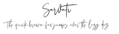 Sarvati by Maulana Creative — Script Handwritten Font — thumbnail 1