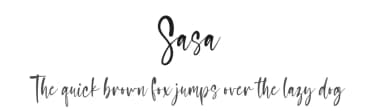 Sasa by NJ Studio — Script Handwritten Font — thumbnail 1