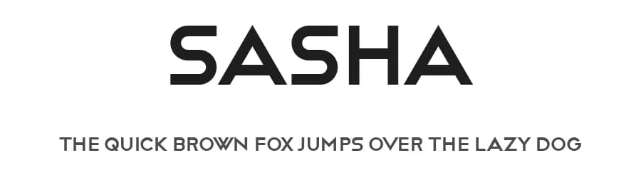 Sasha by Vladimir Nikolic — Sans Serif Font