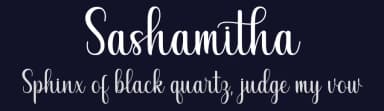 Sashamitha by Gunawan Soderi — Script Handwritten Font — thumbnail 2