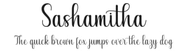 Sashamitha by Gunawan Soderi — Script Handwritten Font — thumbnail 1