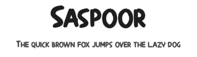 Saspoor by Rhidtype — Script Handwritten Font — thumbnail 1