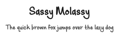 Sassy Molassy by Brittney Murphy Design — Script Handwritten Font — thumbnail 1