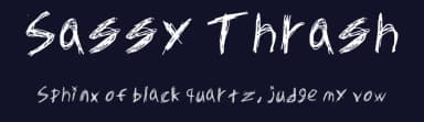 Sassy Thrash by Billy Snyder — Script Handwritten Font — thumbnail 2