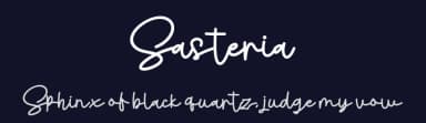 Sasteria by Hendra Pratama — Script Handwritten Font — thumbnail 2