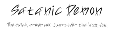 Satanic Demon by Seneka Grafika — Script Handwritten Font — thumbnail 1