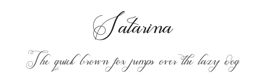 Satarina by belovestudio — Script Handwritten Font