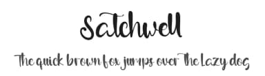 Satchwell by Kong Font — Script Handwritten Font — thumbnail 1