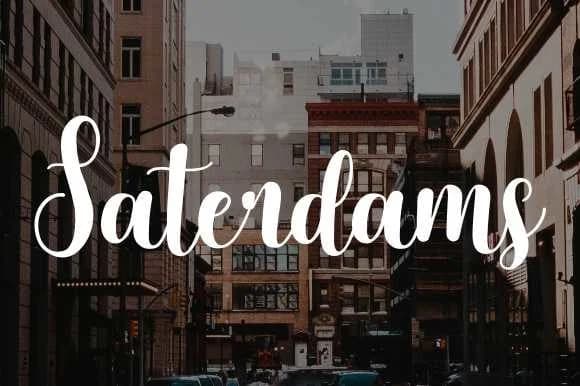 Saterdams Font by deniprianggono78 — Script Handwritten Font