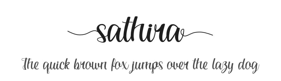 Sathira by Mabhal Studio — Script Handwritten Font