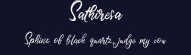 Sathiresa by Zeenesia Studio — Script Handwritten Font — thumbnail 2