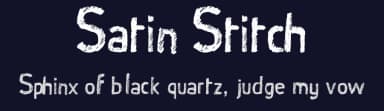 Satin Stitch by HaleysComet — Script Handwritten Font — thumbnail 2