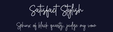 Satisfact Stylish by Letternun — Script Handwritten Font — thumbnail 2