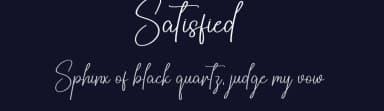 Satisfied by Scratchones — Script Handwritten Font — thumbnail 2