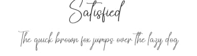 Satisfied by Scratchones — Script Handwritten Font — thumbnail 1