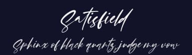 Satisfield by Letterena Studios — Script Handwritten Font — thumbnail 2