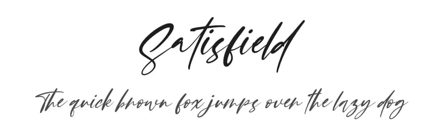 Satisfield by Letterena Studios — Script Handwritten Font