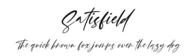 Satisfield by Letterena Studios — Script Handwritten Font — thumbnail 1