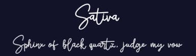 Sativa by Almaz Studio — Script Handwritten Font — thumbnail 2