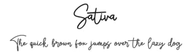 Sativa by Almaz Studio — Script Handwritten Font — thumbnail 1