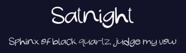 Satnight by Muharima Rasyid — Script Handwritten Font — thumbnail 2