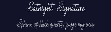 Satnight Signature by share font — Script Handwritten Font — thumbnail 2
