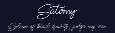Satomy by Jadatype — Script Handwritten Font — thumbnail 2
