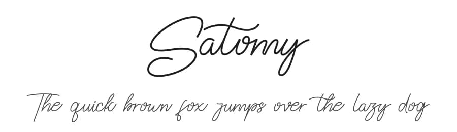 Satomy by Jadatype — Script Handwritten Font
