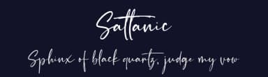 Sattanic by vilogsign — Script Handwritten Font — thumbnail 2