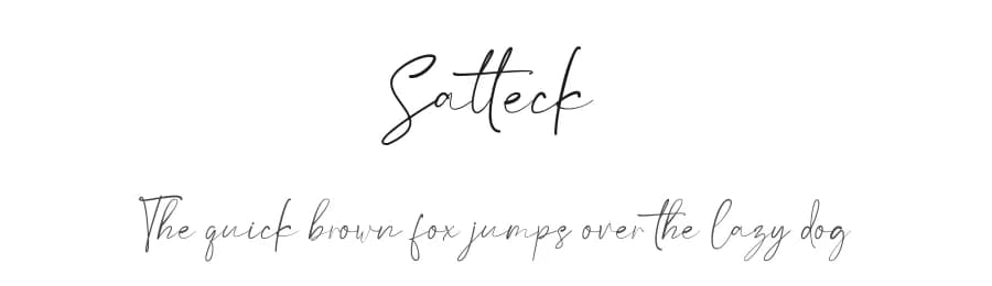 Satteck by YonType Studio — Script Handwritten Font — preview 1