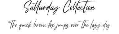 Satturday Collection by Lettersiro Studio — Script Handwritten Font — thumbnail 1