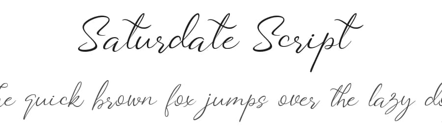Saturdate Script by Subectype & Orenari — Script Handwritten Font