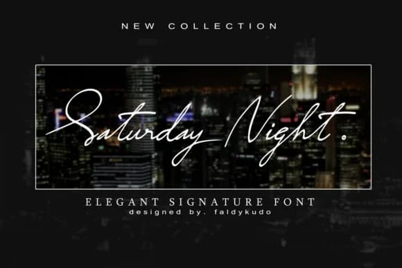 Saturday Night Font by xdCreative — Script Handwritten Font