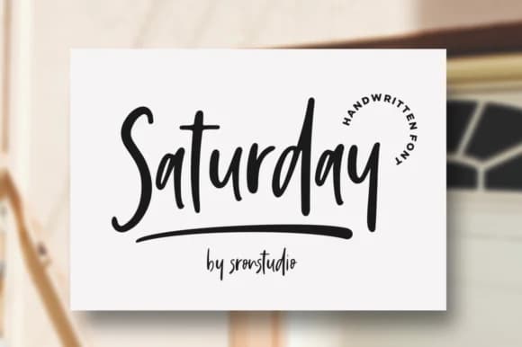 Saturday Vibes Font by Sronstudio — Script Handwritten Font