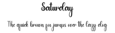 Saturday by PiPi Creative STUDIO — Script Handwritten Font — thumbnail 1